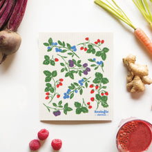 Load image into Gallery viewer, Berry Bramble Swedish Dishcloth