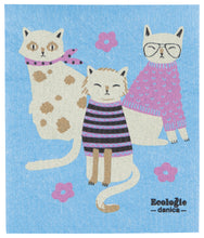 Load image into Gallery viewer, Feline Fine Swedish Dishcloth