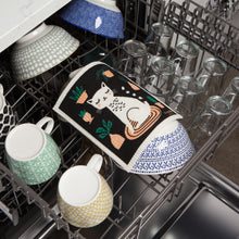 Load image into Gallery viewer, Cat Nap Swedish Dishcloth