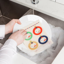 Load image into Gallery viewer, Snowman Ornament Swedish Sponge Cloth