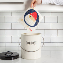 Load image into Gallery viewer, Santa Ornament Swedish Sponge Cloth