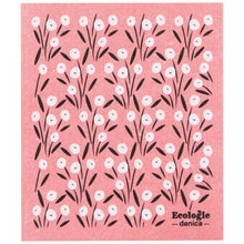 Load image into Gallery viewer, Bouquet Pink Swedish Dishcloth