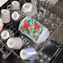 Load image into Gallery viewer, Poinsettia Swedish Sponge Cloth