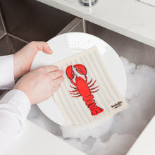 Load image into Gallery viewer, Lobster Swedish Sponge Cloth