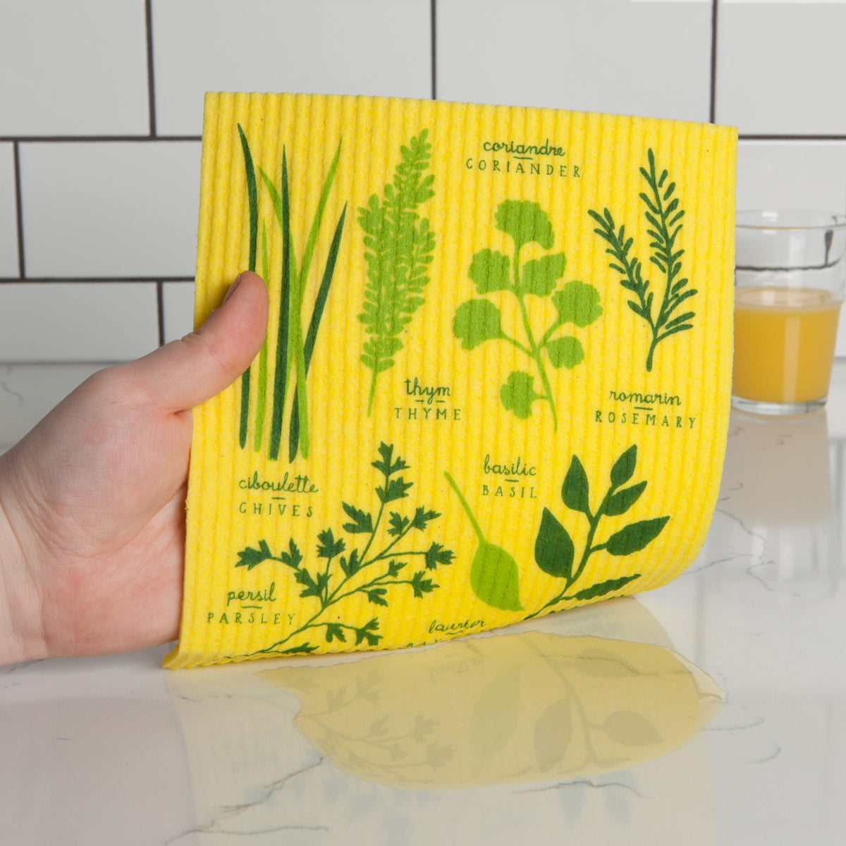 Les Fines Herbes Swedish Dishcloth | Ecologie by Danica