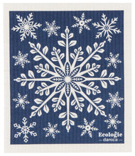 Load image into Gallery viewer, Snowflake Ornament Swedish Sponge Cloth