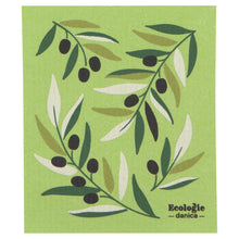 Load image into Gallery viewer, Olives Swedish Dishcloth