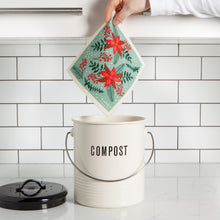 Load image into Gallery viewer, Poinsettia Swedish Sponge Cloth