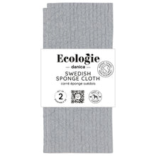 Load image into Gallery viewer, London Gray Swedish Dishcloths Set of 2
