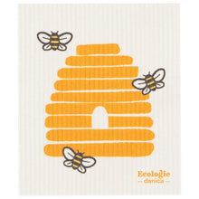 Load image into Gallery viewer, Bees Swedish Dishcloth