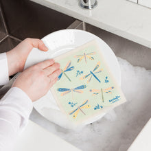 Load image into Gallery viewer, Dragonfly Swedish Dishcloth