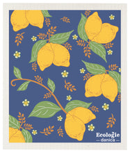 Load image into Gallery viewer, Provencal Lemons Swedish Sponge Cloth
