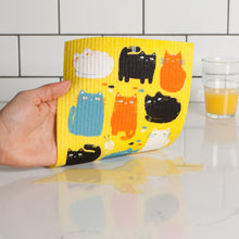 Load image into Gallery viewer, Purrfect Pals Swedish Sponge Cloth
