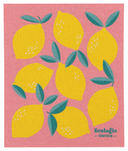 Load image into Gallery viewer, Lemon Swedish Sponge Cloth