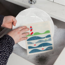 Load image into Gallery viewer, Lighthouse Swedish Sponge Cloth