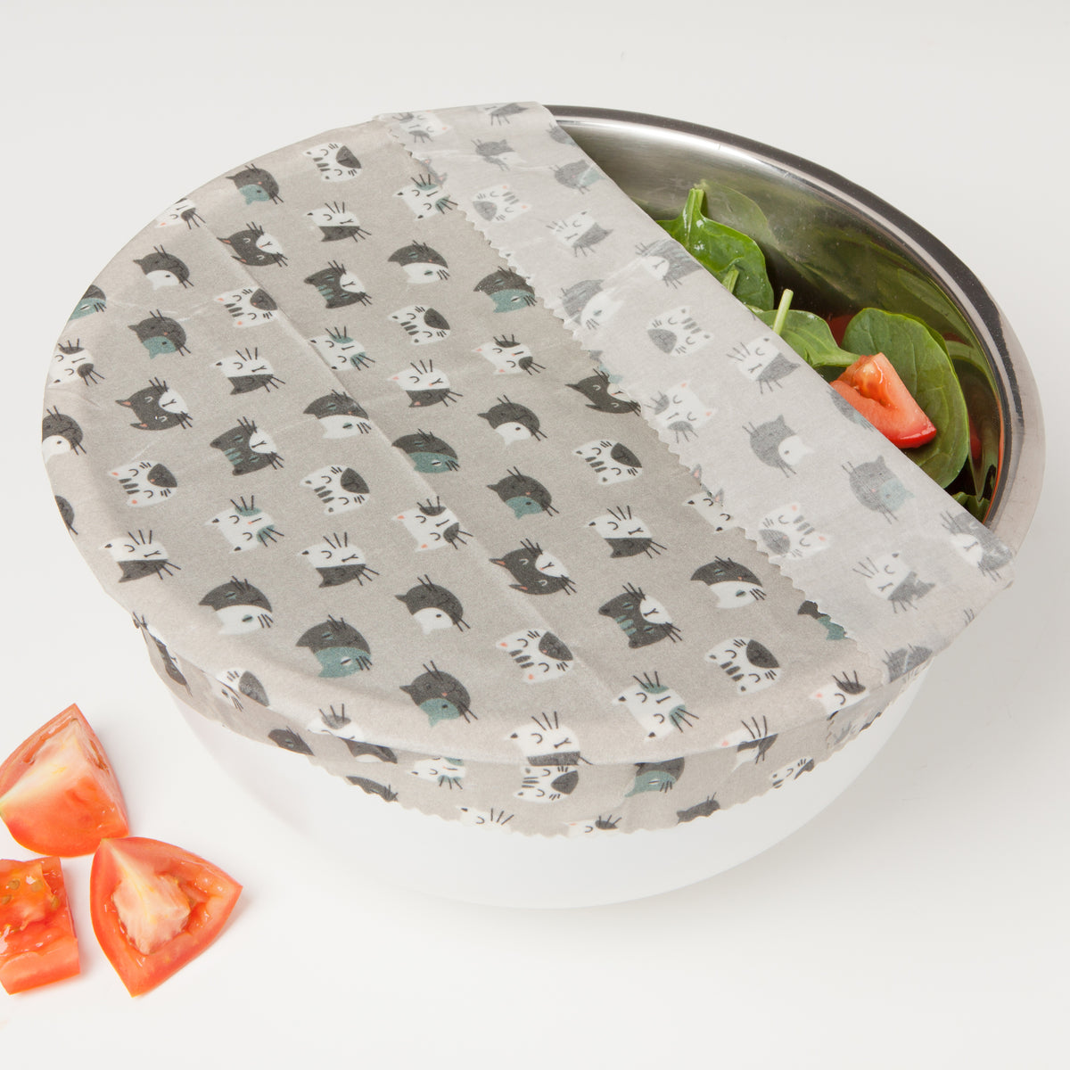 Cats Beeswax Wrap Set of 3 Ecologie by Danica USA