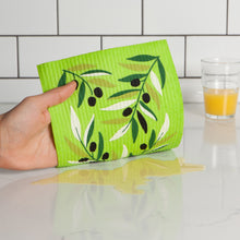 Load image into Gallery viewer, Olives Swedish Dishcloth