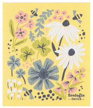Load image into Gallery viewer, Bees And Blooms Swedish Dishcloth