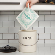 Load image into Gallery viewer, Green Love Swedish Sponge Cloth