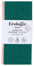 Load image into Gallery viewer, Evergreen and Blossom Sponge Cloth Set of 2