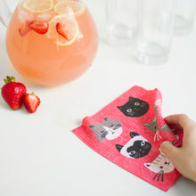 Load image into Gallery viewer, Cats Meow Swedish Sponge Cloth