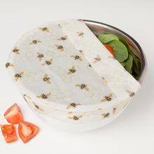 Load image into Gallery viewer, Bees Beeswax Wrap Set of 3