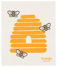Load image into Gallery viewer, Bees Swedish Sponge Cloth