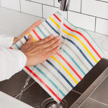 Load image into Gallery viewer, Gingham Dot and Stripe Beeswax Wrap Set of 3