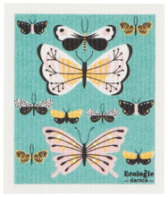 Load image into Gallery viewer, Butterflies Swedish Sponge Cloth