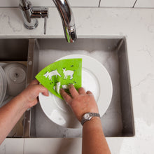 Load image into Gallery viewer, Goats Swedish Sponge Cloth