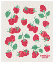 Load image into Gallery viewer, Raspberries Swedish Sponge Cloth