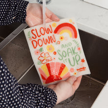 Load image into Gallery viewer, Slow Down Swedish Sponge Cloth