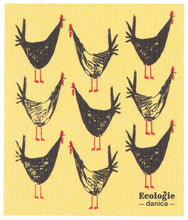 Load image into Gallery viewer, Chicken Scratch Swedish Sponge Cloth