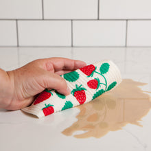 Load image into Gallery viewer, Strawberries Swedish Sponge Cloth