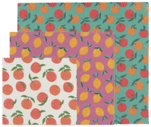 Load image into Gallery viewer, Citrus Beeswax Wrap Set of 3