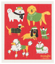 Load image into Gallery viewer, Yule Dogs Swedish Sponge Cloth