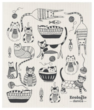 Load image into Gallery viewer, Purr Party Swedish Sponge Cloth

