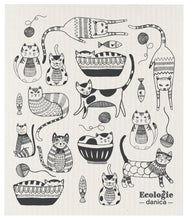 Load image into Gallery viewer, Purr Party Swedish Sponge Cloth