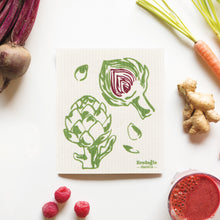 Load image into Gallery viewer, Artichoke Swedish Dishcloth
