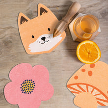 Load image into Gallery viewer, Fox Shaped Swedish Dishcloth
