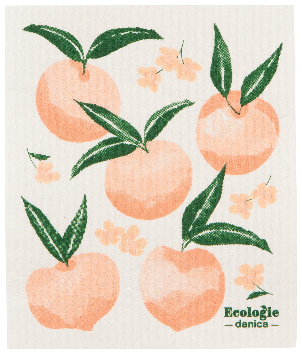 Peaches Swedish Sponge Cloth