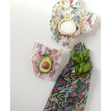 Load image into Gallery viewer, Floral Beeswax Wrap Set of 3
