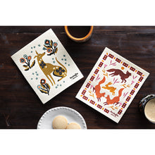 Load image into Gallery viewer, Forest Fete Swedish Dishcloth
