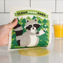 Load image into Gallery viewer, Clean Your Paws Swedish Dishcloth
