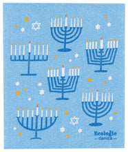 Load image into Gallery viewer, Bright Hanukkah Swedish Sponge Cloth
