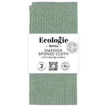 Load image into Gallery viewer, Elm Green Swedish Dishcloths Set of 2
