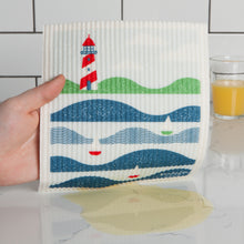 Load image into Gallery viewer, Lighthouse Swedish Dishcloth
