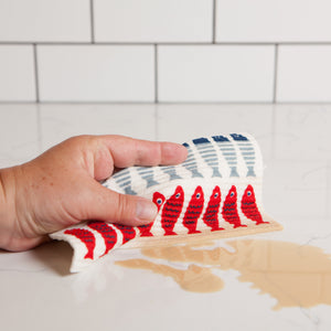 Nautical Swedish Sponge Cloths Set of 3