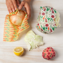 Load image into Gallery viewer, Veggies Beeswax Wrap Set of 3
