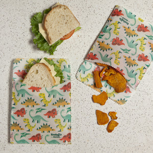 Dandy Dino Beeswax Sandwich Bag Set of 2